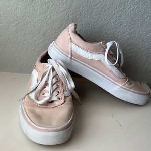 Pink Lace up Vans